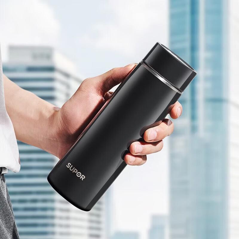 SUPOR 316L Stainless Steel Thermal Tea Infuser Bottle, 450ml