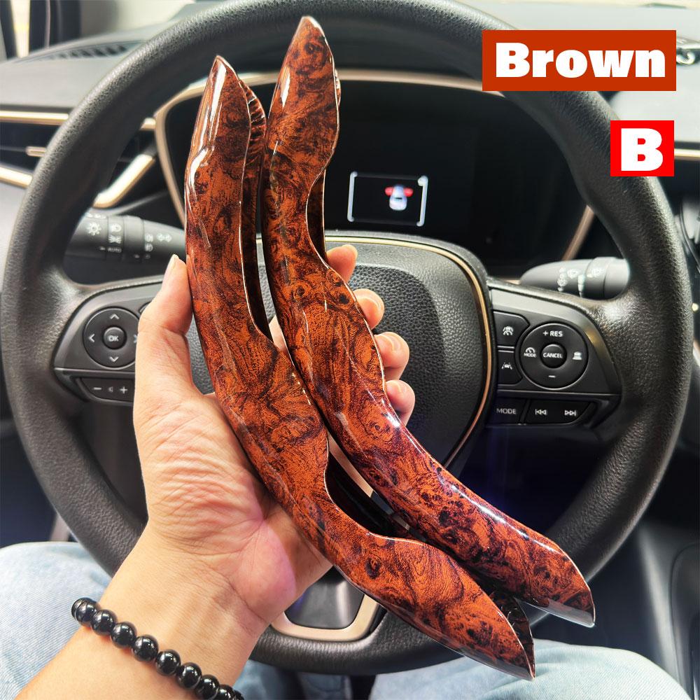 2PCS Carbon Fiber Silicone Car Steering Wheel Cover Custom Anti-skid Booster Cover Auto Accessories 38cm For Auto Deco 2025