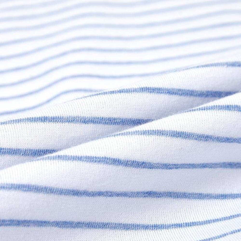 Barbara Women S Blue Cotton Stripe pajamaS aawp4597S