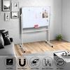 Rolling Whiteboard with Stand, Mobile Magnetic Dry Erase Board On Wheels, Adjustable Height