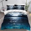 3D Fantasy Starry Sky Series Bedding Set Cosmic Planet Quilt Cover Pillow Case 2 or 3 Pieces AU240 * 270 Extra Large Size Home Decoration