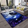 3D luxusní koberec Dream Butterfly Flower pro domácí obývací pokoj Ložnice Pohovka Rohožka Dekor, Koberec na dětské hřiště Protiskluzová podložka na podlahu