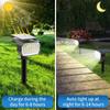 6PCS 23 LED Solar Lights Outdoor IP65 Waterproof Garden Lamp 3 Lighting Modes 2-in-1 for Yard Lawn Walkway Garage Landscape Spotlight
