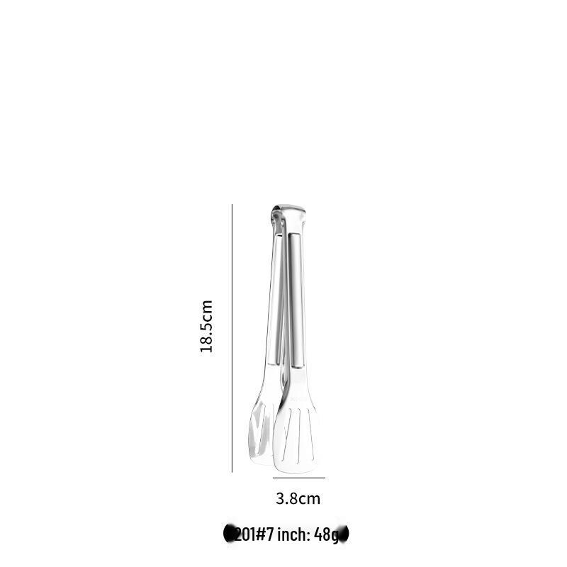 304 Stainless Steel Kitchen Tongs: Thickened Barbecue, Bread, and Steak Tongs
