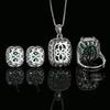 WNFU Women's Jewelry Set, Paraiba Green, Copper