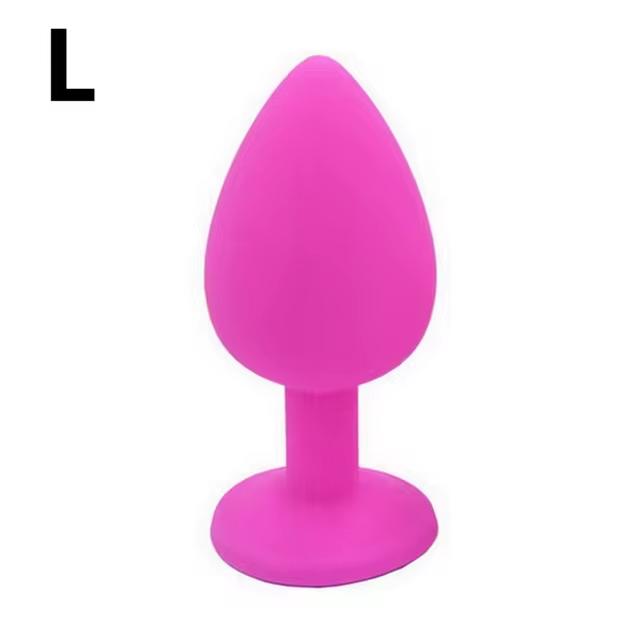 S/M/L 100%Silicone Butt Plug Anal Plugs Unisex Sex Stopper 3 Different Size Adult Toys for Men/Women Anal Trainer For Couples SM