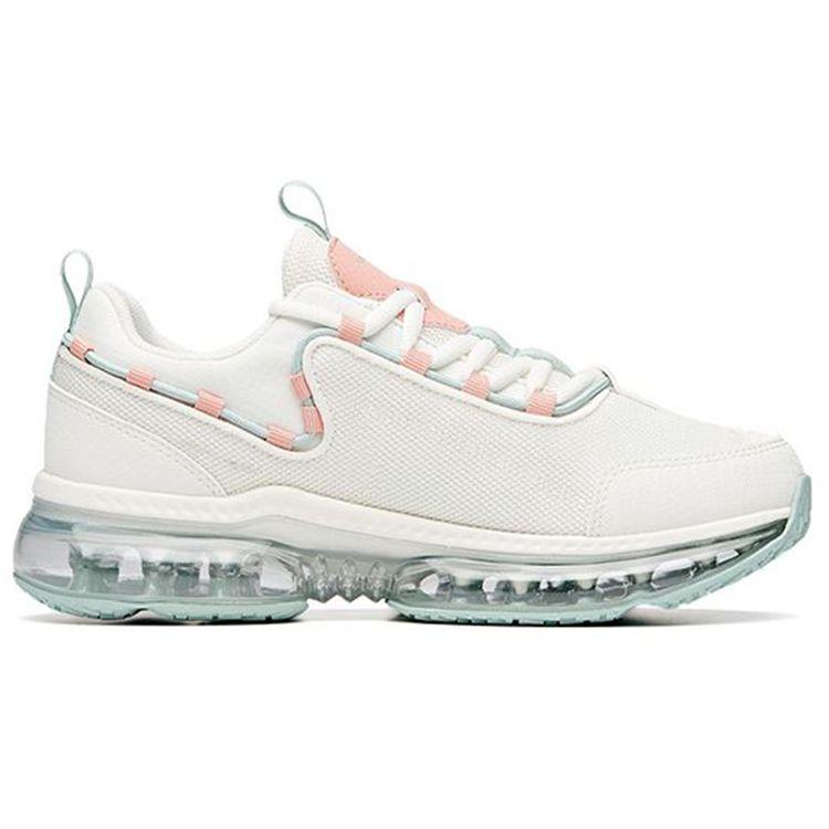Anta Shock Absorbing Non-Slip Durable Low-Top Running Shoes Women Sneakers White Green 922035505-1