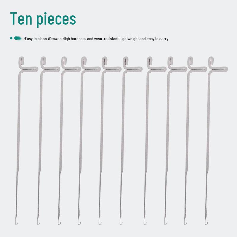 Wenwan Crochet & Beading Set: Steel Wire Hooks, Twisted Needles, and Stringing Line for Buddhist Beads