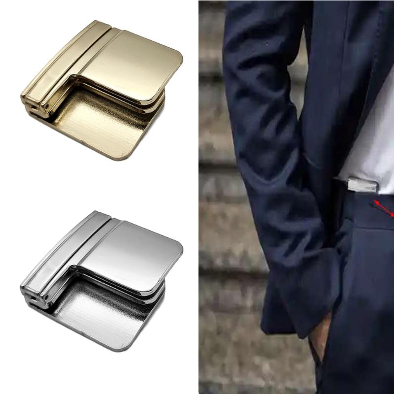 Multi-functionZinc Alloy Belt Clip Lazy Belt Cordless Buckle Belt Scam Waistband Pants Skirts T-shirt Suit Pants Belt