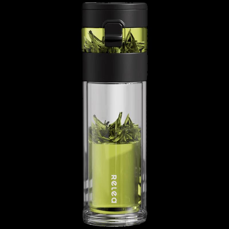 RELEA Portable High Borosilicate Glass Tea Cup