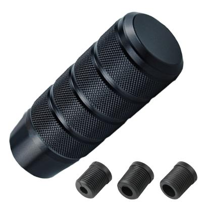 VICHE CATT Schalthebelverlängerung Aluminiumlegierung Adapter mit 3 Typen für MT AT Auto Universal Custom (Schwarz)