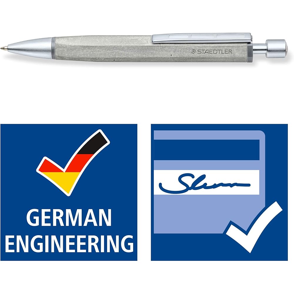 Staedtler Concrete Ballpoint Pen 0.7mm Oil-Based Gray