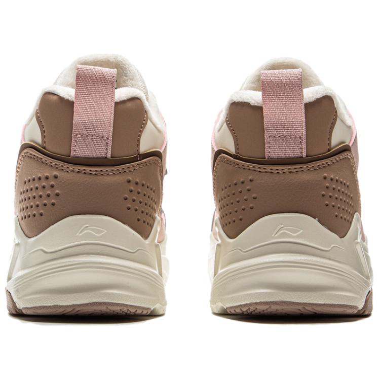 Li-Ning Comfortable Versatile Breathable Durable Low-Top Casual Shoes Women sneaker Off-White AGCU536-3