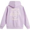 Li Ning Sports Lifestyle Series Letter Hooded Comfortable Fleece Breathable Pullover Sweatshirt Women Sweatshirt Twilight-Purple AWDU452-5