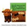Button Ornament Making Set Animal Decoration Button Christmas Tree Craft Kit DIY Button Craft Kit for Xmas Hanging Decoration