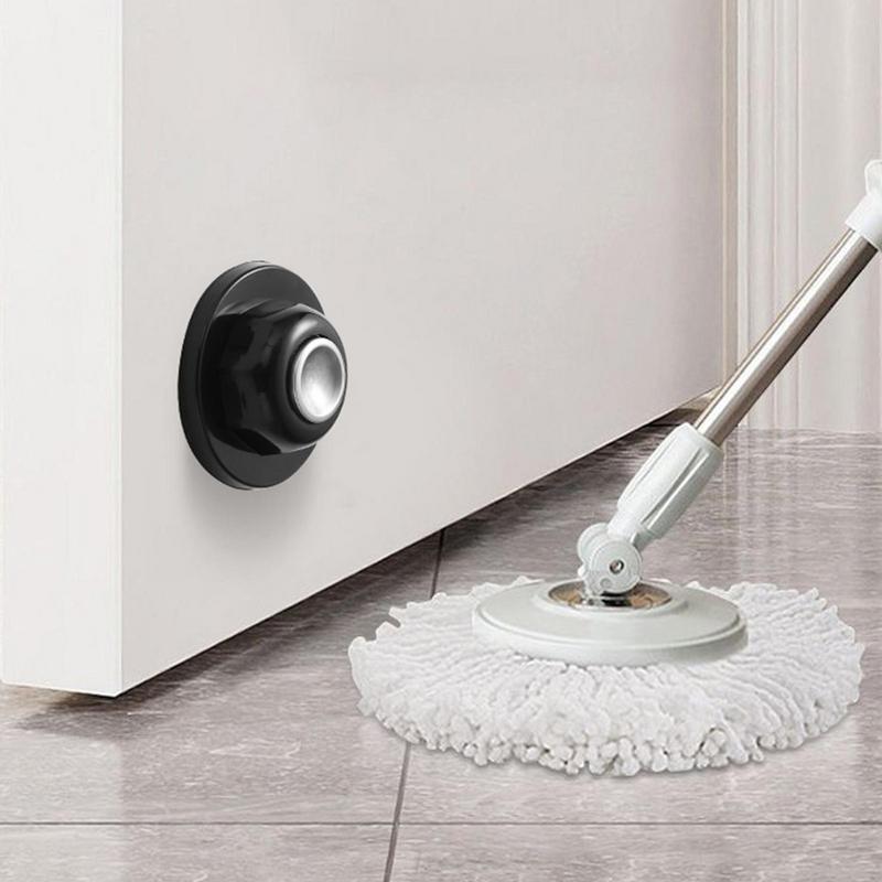 Stainless Steel Door Stopper Heavy Duty Magnetic Door Catcher Security Door Stopper No Drilling Wall Protector For Home