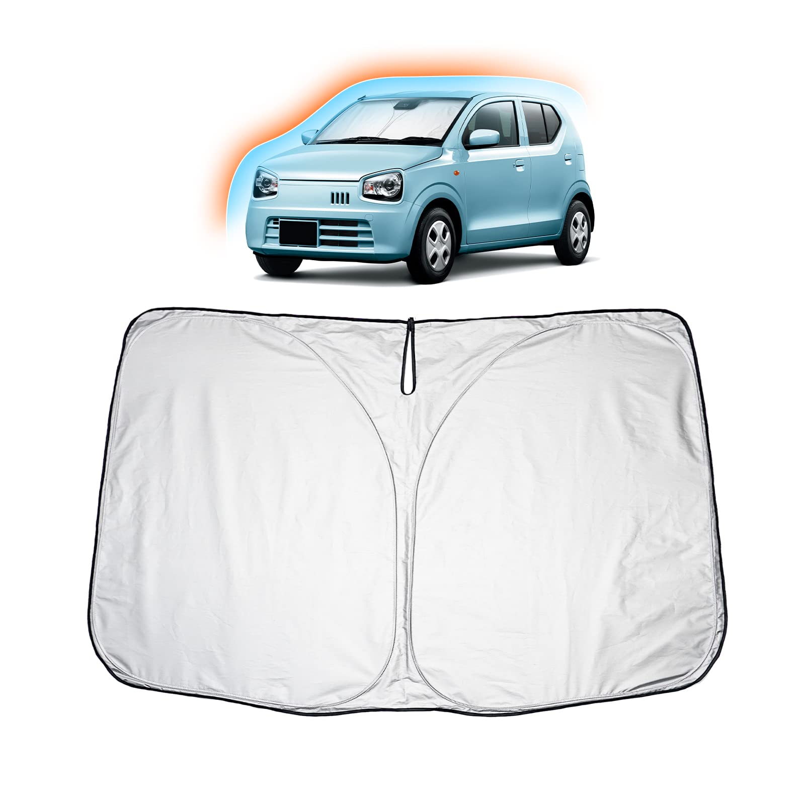 

SKTU Suzuki Alto Turbo RS Sunshade for Alto Windshield Heat UV Easy Convenient Alto Turbo RS Custom Parts Works, Protection, Protection, Protection,