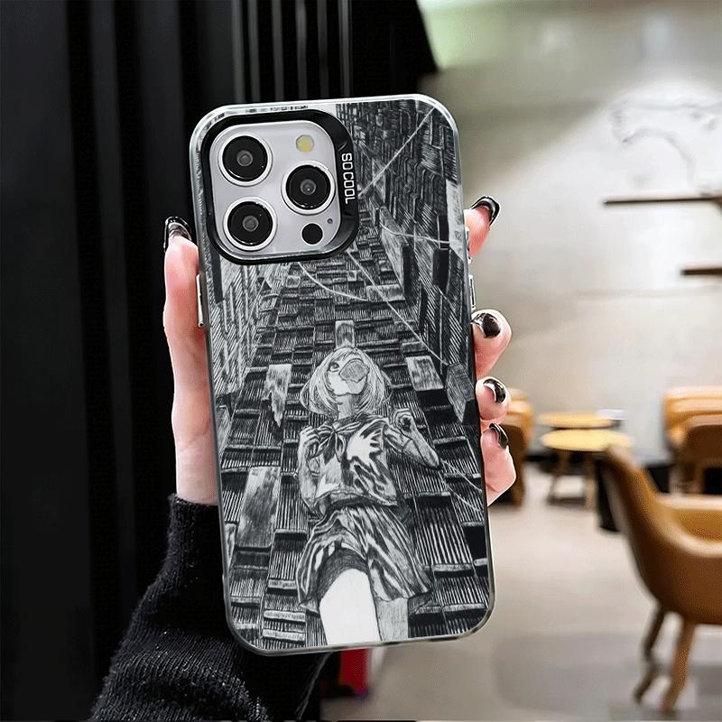 Ultimate Perspective Anime Shockproof Phone Case for iPhone 17 Air 16 16E 15 Pro Max 14 Plus 13 Mini 12 Back Cover Anti Fall Fun