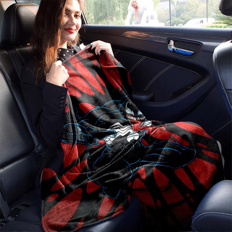 1pc Venom Printing Blanket - Soft, All-Season Throw for Office Blanket,  | Personalized Gift with Adorable Cartoon Design