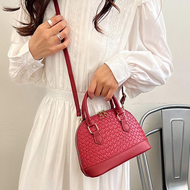 Yogodlns Women Shell Crossbody Bag New Trendy Retro Shoulder Handbag Simple Stylish Casual Commuter Purse