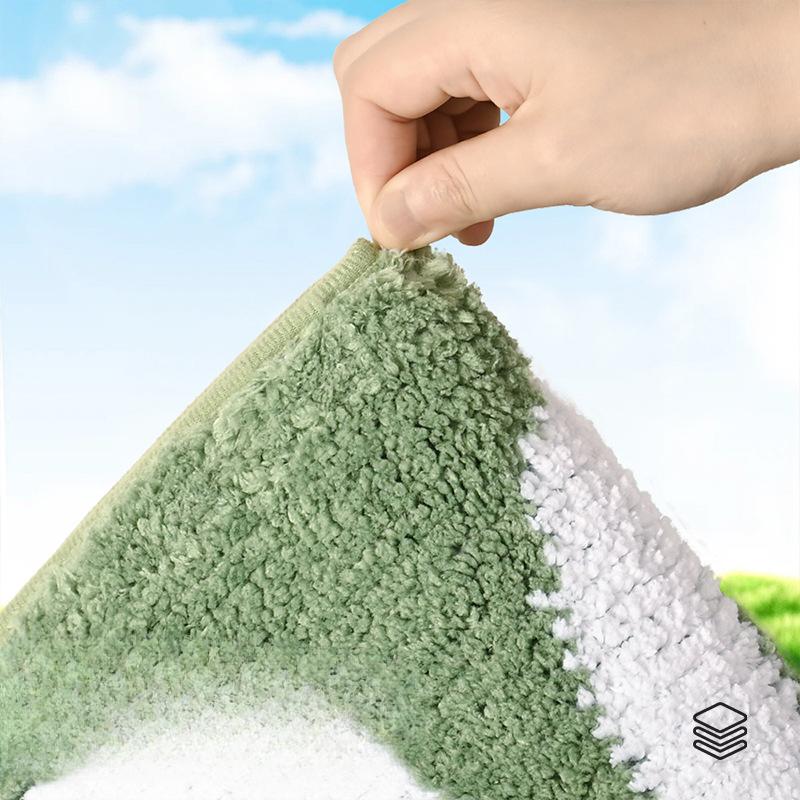 Sponge Bathroom Cashmere Thickening Mat Bath Non-slip Carpets In Wash Basin Bathtub  Floor Rug Shower Room Doormat Memory Foam 3D Pad