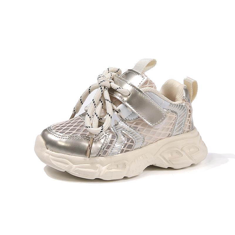 Summer 2025 New Baby Children's Dad Shoes Girls Breathable Net Shoes Summer Sports Shoes Foreign Versatile Children