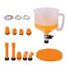 A25F-Universal Vehicle 15Pcs Car Accessories Pour Oil Tool Spill Proof Coolant Filling Kit Plastic Funnel Spout