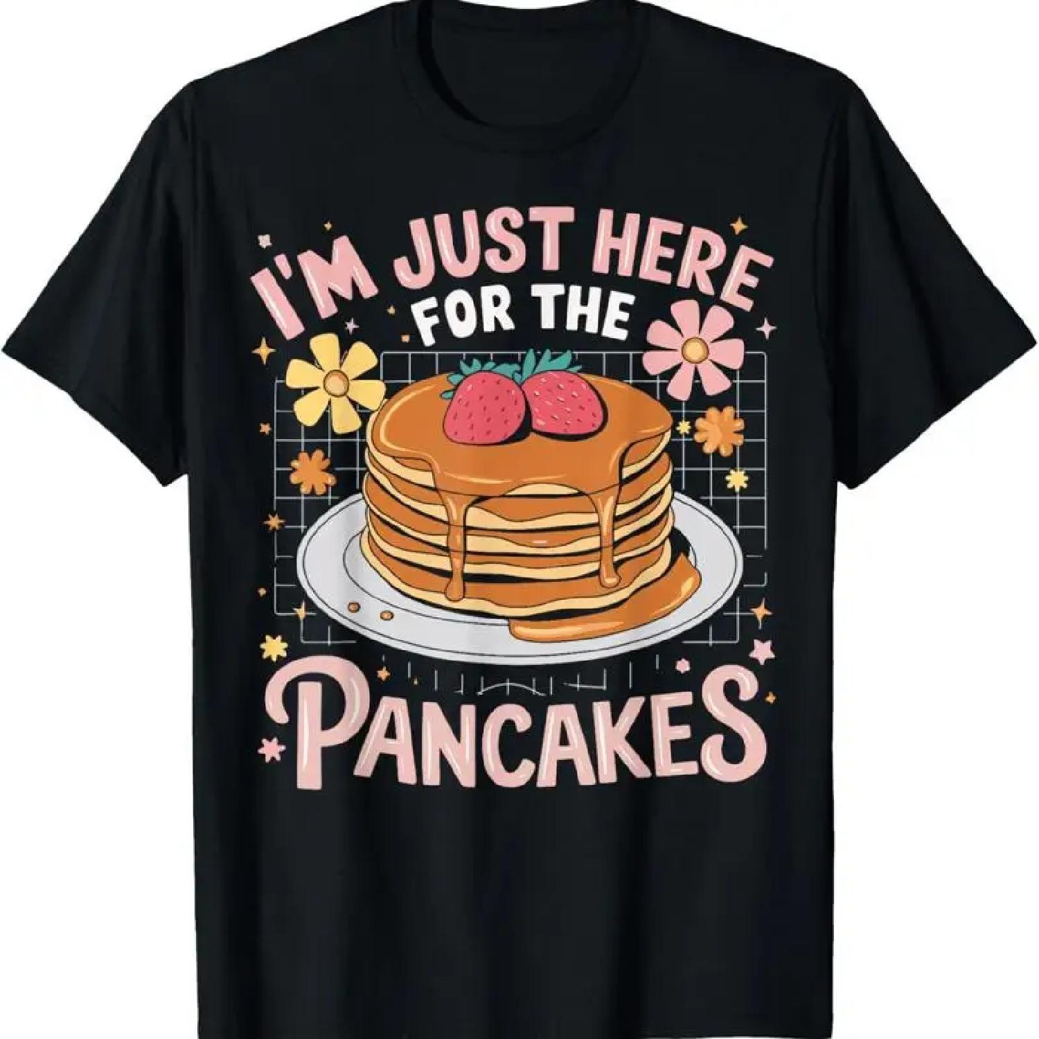 Я здесь только ради блинчиков Футболка S чёрный