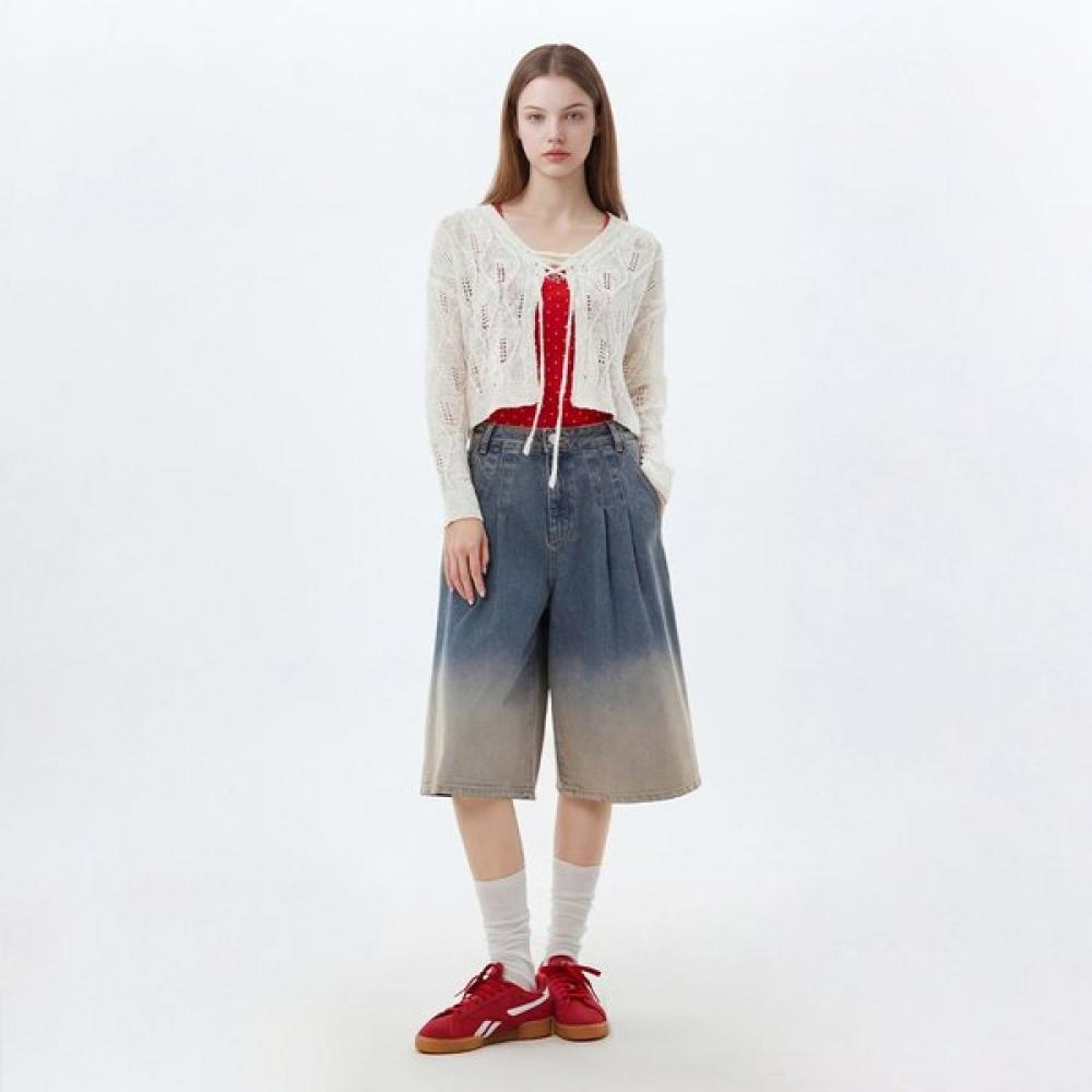 

Egoist Scallop Tissue Summer Cardigan Es2ek400 BK/FF