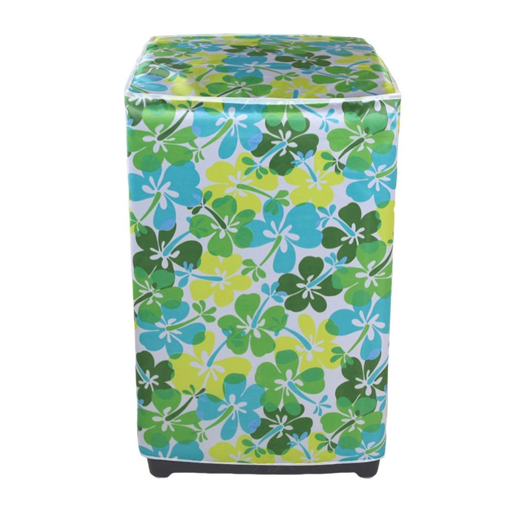 Waterproof Washing Machine Cover Easy Installation Size Adaptation Washer Cover Cloth Sunscreen Protective Cover