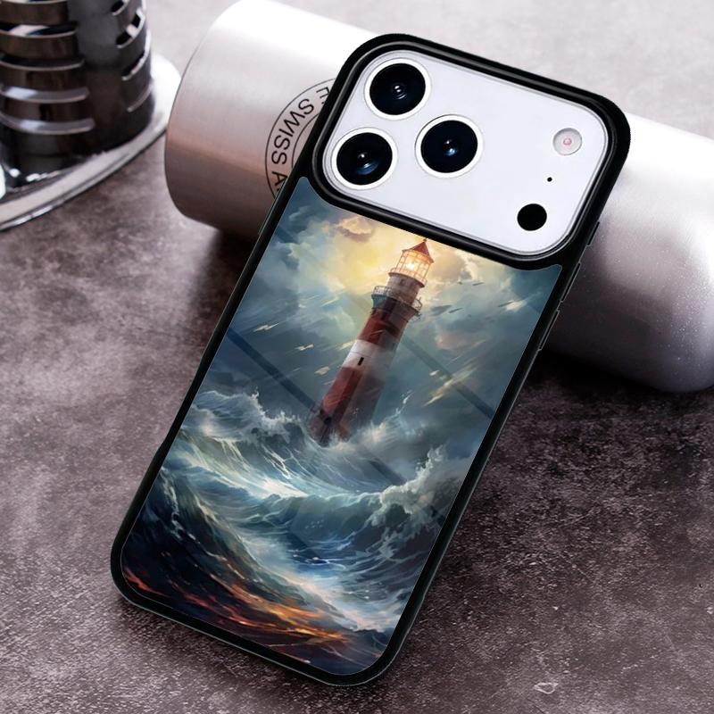 

Lighthouse soft Phone Case for iPhone 17 16 15 Pro Max Air 14 13 12 11 Plus Shockproof Capa Cover iPhone 16e