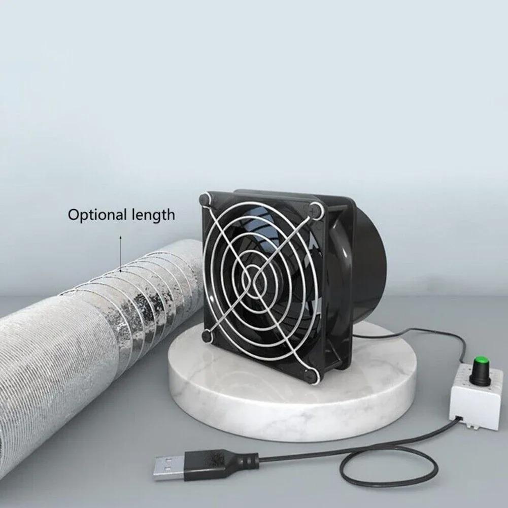 Adjustable Speed Fume Extractor Fan with Pipe Duct for Solder Smoke Absorption USB Powered Adjustable Speed with 1M Pipe