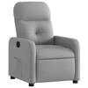 Relaxation Armchair Light Grey Fabric