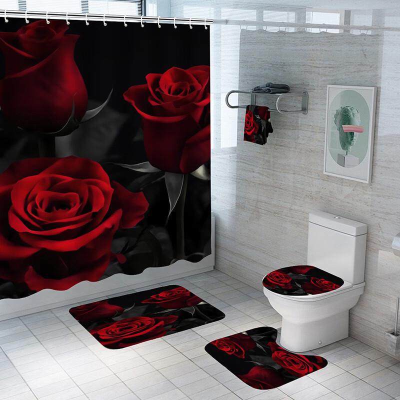Cartoon Animal Print Waterproof Shower Curtain