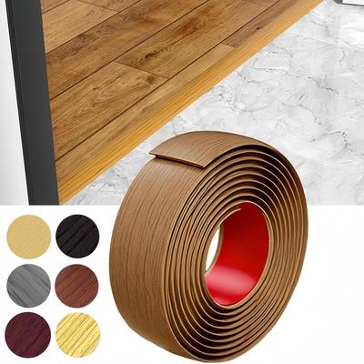 1pc 1m/2m/3metersX4cm Self Adhesive Floor Transition Strips Pressed Door Threshold Seam Strip Floor Gap Pressed Line Edge Strip