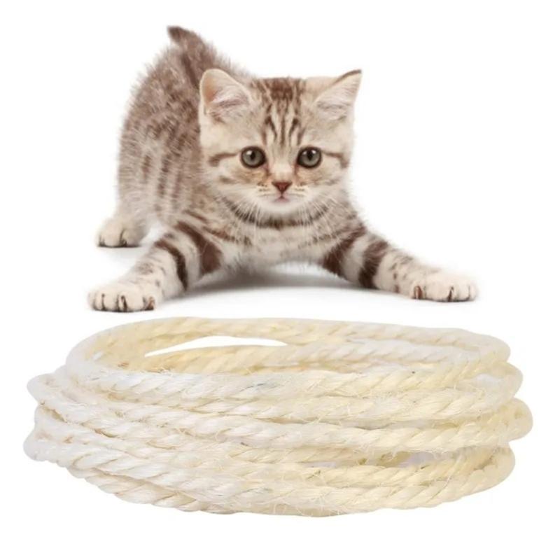 Thick Natural Rope For Rebuilding Cats Scratching Post And Crafting Engaging Creative Pet Climbing Tree Accessories