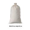 Canvas Drawstring Bag with Printed Logo - Small Linen Storage Bag