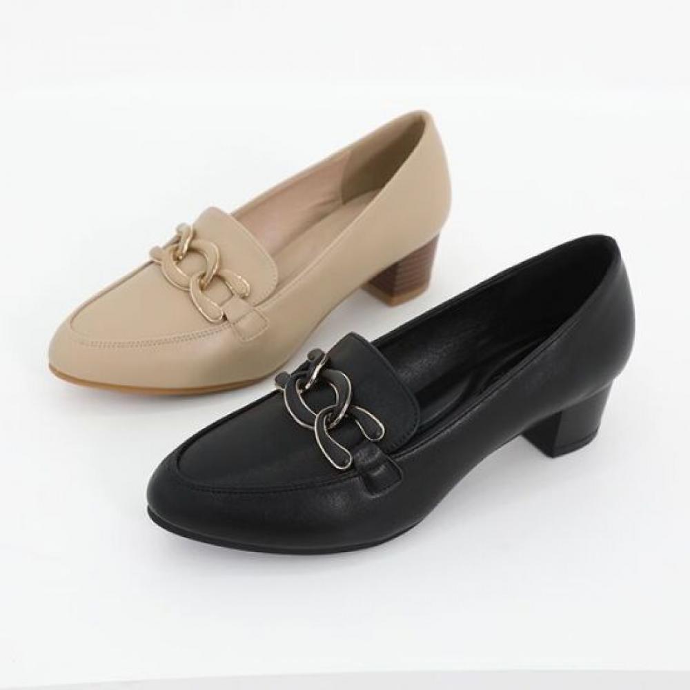 Jisyu  Chunky Heel Pumps 4cm