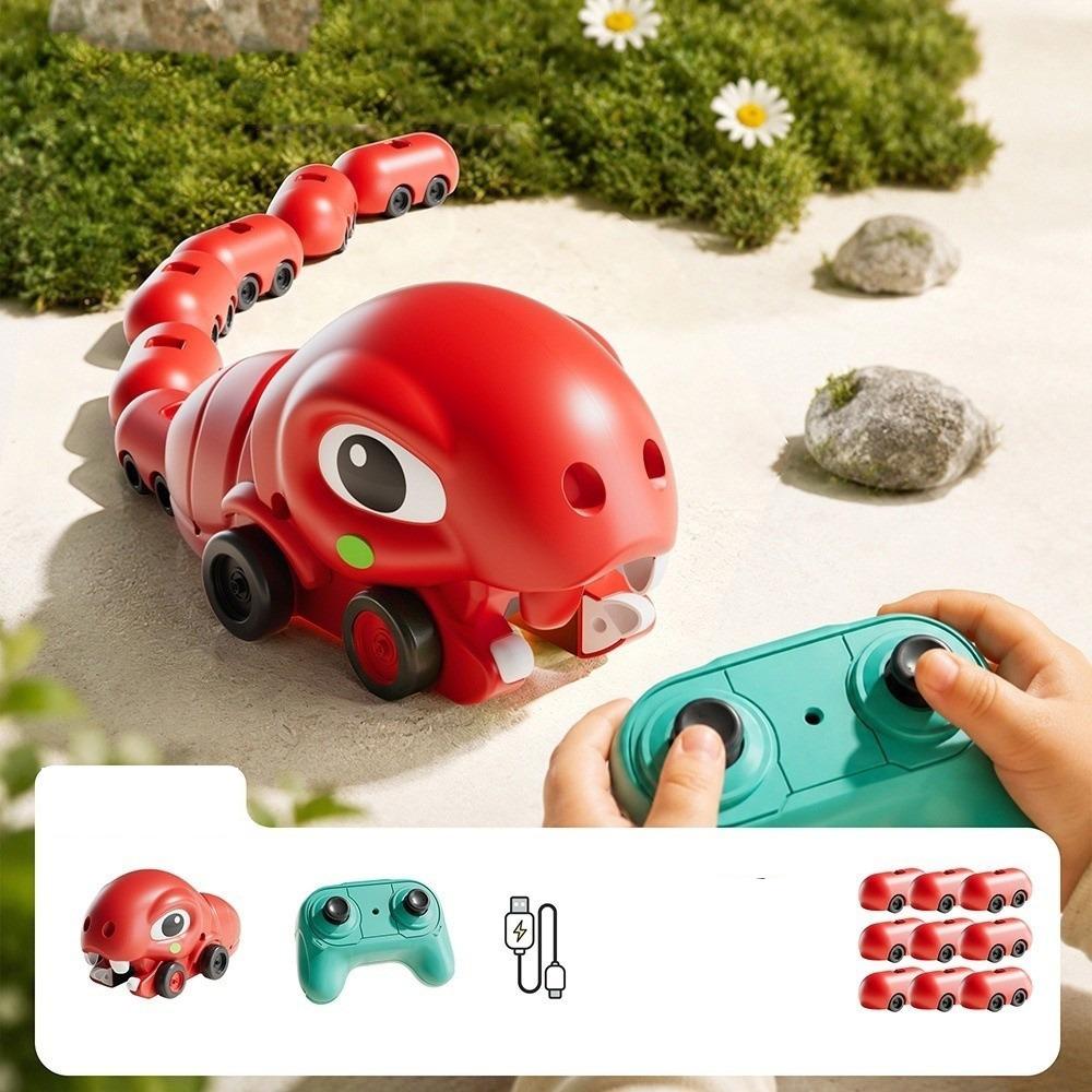Remote Control Battle Interactive Toy Magnetic Remote Control Toy Car Greedy Snake Car Kids