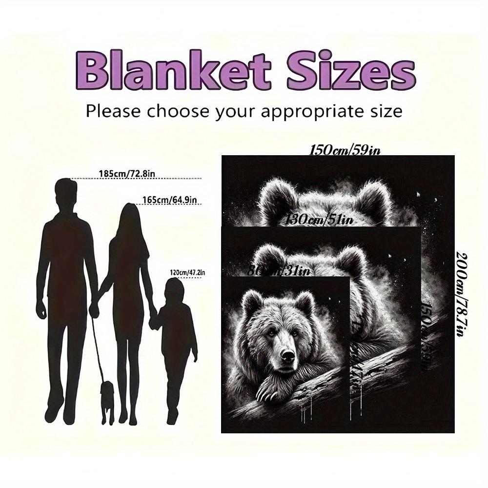 1 Stuk Beer Tak Print Flanellen Deken, Hoge Kwaliteit Comfortabel voor Alle Seizoenen, Woondecoratie, Warmte en Comfort, Perfect voor Kerstcadeaus10