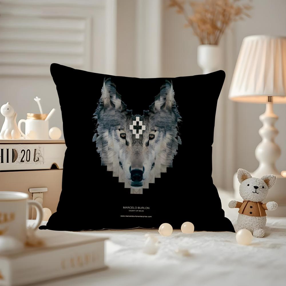 

Anime MMarcelo BBurlon Cushion Cover Antidustmite Pillowcase Invisible zipper silky short plush Sofa cushion cover 30X30cm