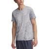 Seamless Stride SS25 Σειρά Τρεξίματος Λογότυπο με Διαβάθμιση Στενή Γραμμή Μπλούζα Κοντομάνικη με Στρογγυλή Λαιμόκοψη Ανδρικά Τοπ Σκούρο Γκρι 1388043-044
