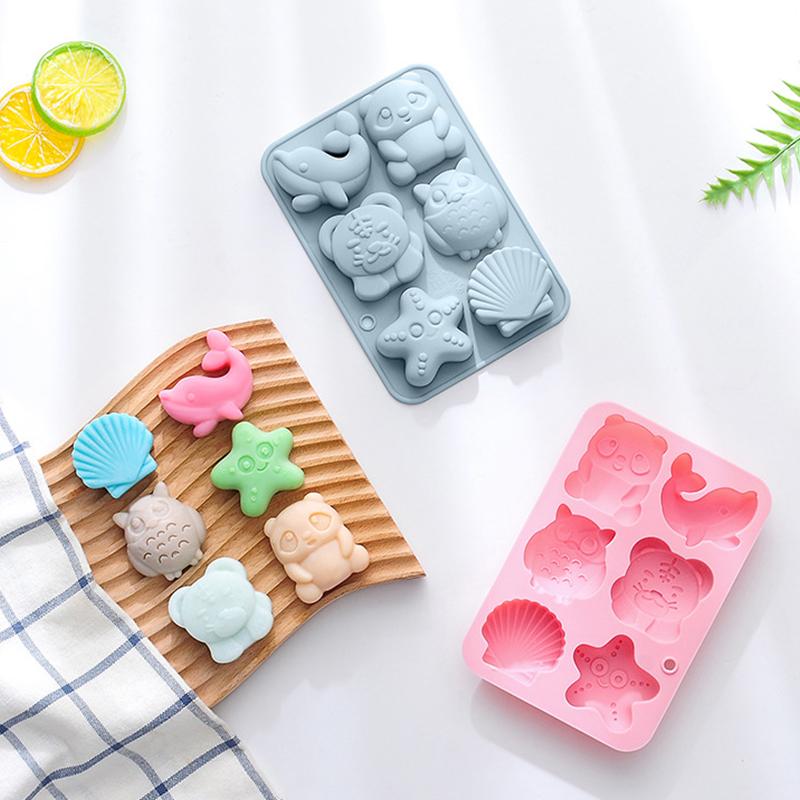 Chocolate Mold Owl Tiger Dolphin Silicone Mold For Cake Gummy Jello Ice Cube Crayon, Cake Decoration Soap Mold