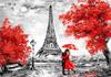 Ob_L_82 - Diamond Painting 30X40 - Postacie, Para W Paryzu