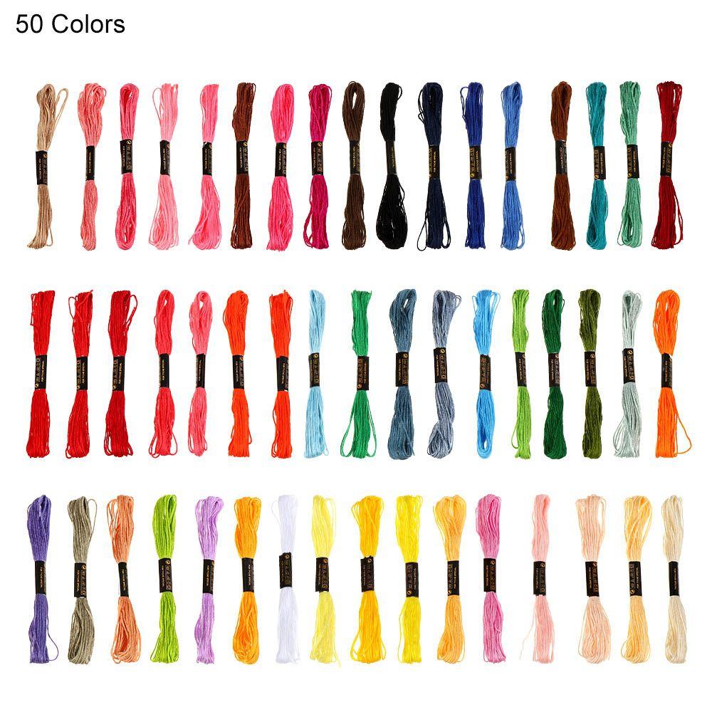 Multicolor Skein Kit Handmade Embroidery Sewing Skeins Cross stitch thread Bracelet braided