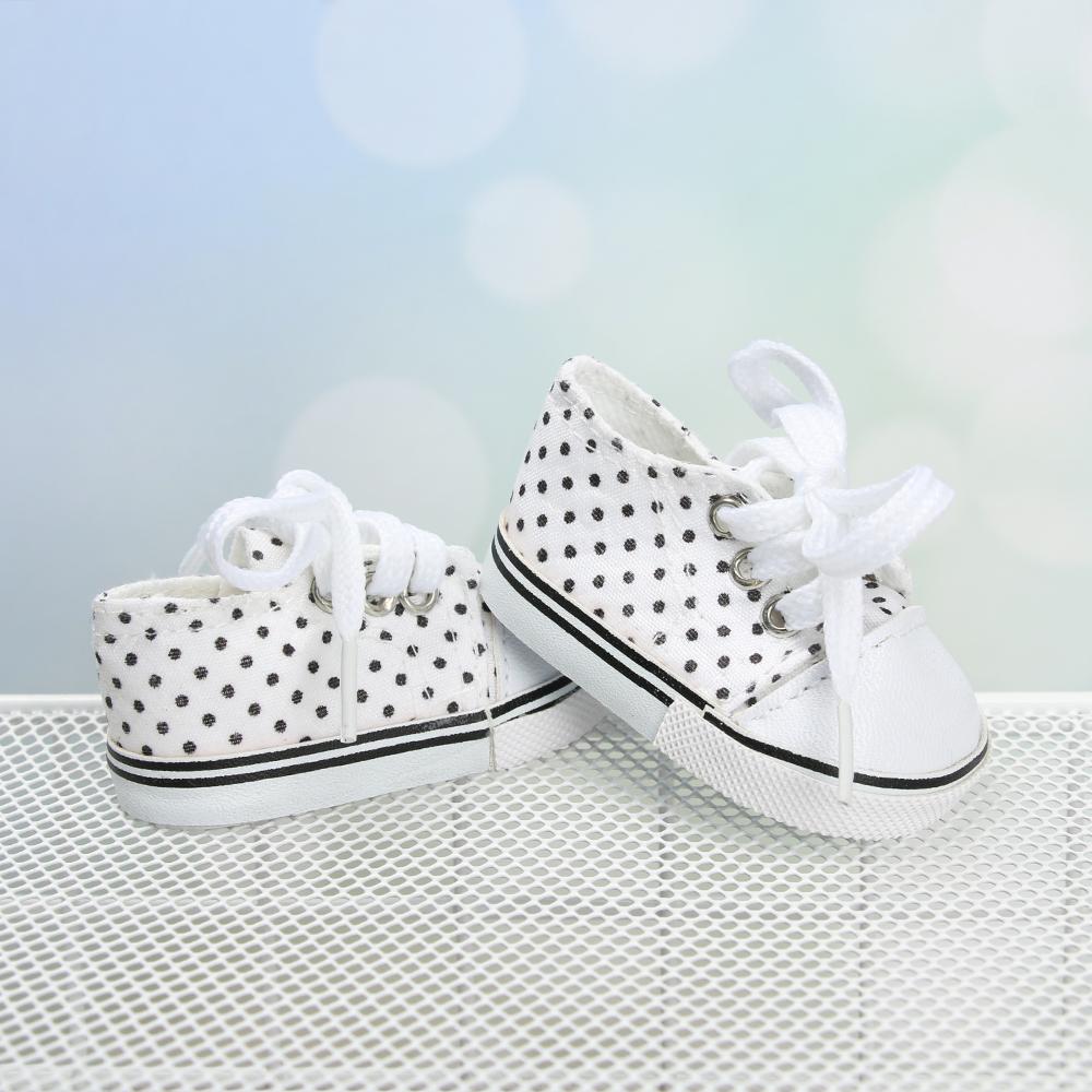 7cm Handmade 18 Inches Doll Toys Wave Point Shoes Doll Shoes Doll Accessories Canvas Shoes