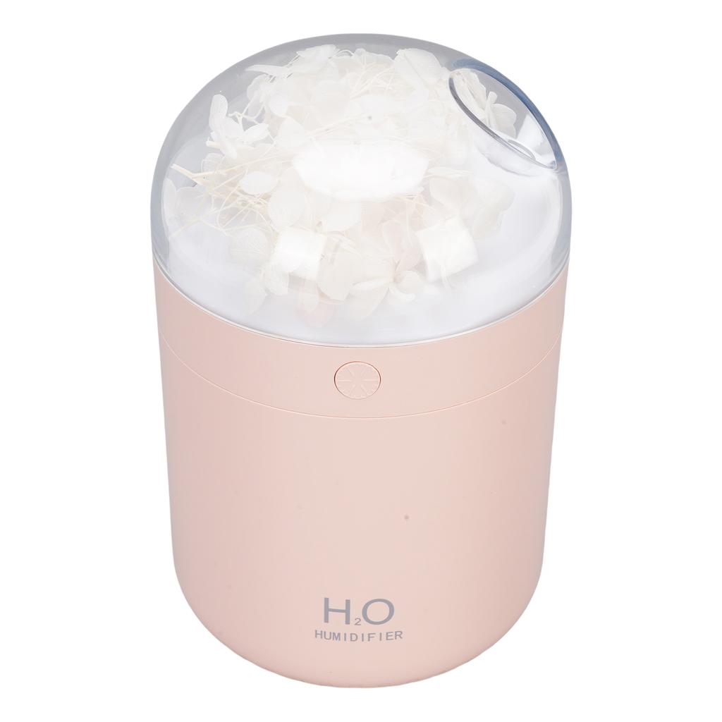 Eternal Flower Humidifier 2W 500ML Water   USB Powered Desktop Humidifier with 7 Color Light for Bedroom  