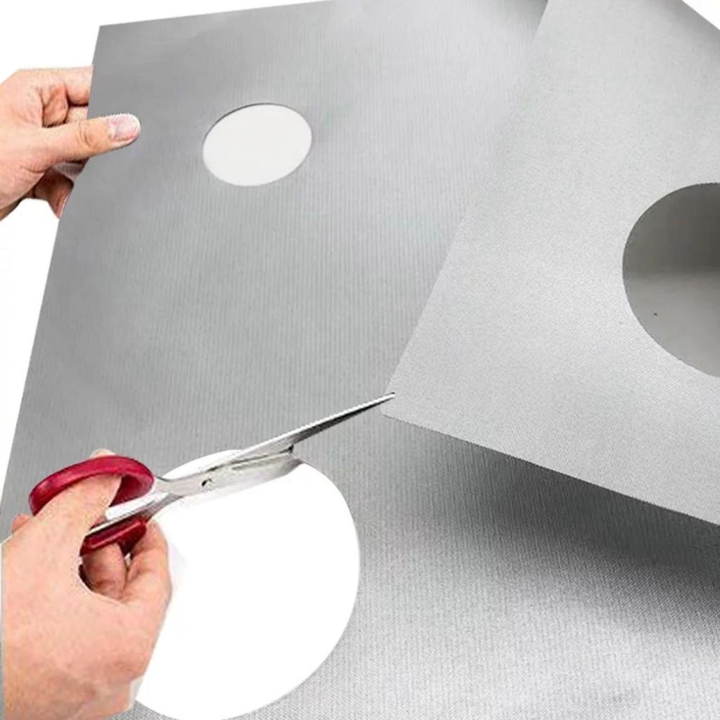 Hochtemperaturbeständiges, antihaftbeschichtetes Reinigungs- und Schutzpad für Gasherde, Anti-Ölflecken-Pad für Gasherde