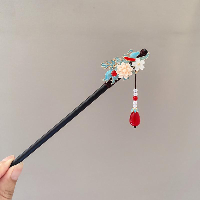 High-End Chinese Tassel Hairpin - Ancient Style for Women's Hanfu Updo