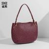 2025 Autumn and Winter New Personalized Women's Bags, Hand-woven Bags, Large-capacity Trendy Shoulder Bags, Textured and Fashionable Underarm Bags